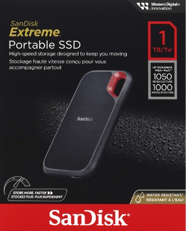 محرك أقراص الحالة الصلبة المحمول SanDisk Extreme - سعة 1 تيرابايت