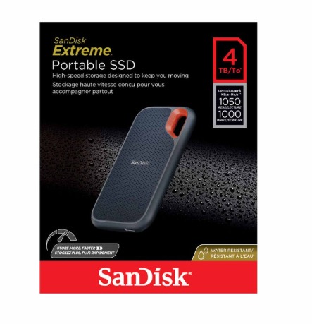محرك أقراص الحالة الصلبة المحمول SanDisk Extreme - سعة 4 تيرابايت