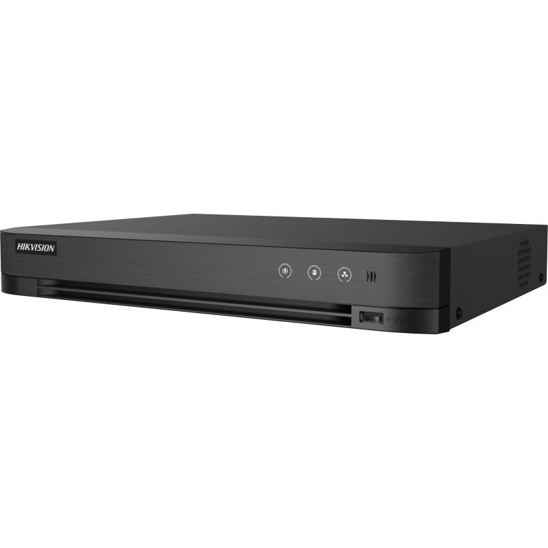 جهاز تسجيل فيديو رقمي (DVR) من هيكفيجن، 4 قنوات، بدقة 1080 بكسل، وحدة واحدة، ترميز H.265، بتقنية AcuSense