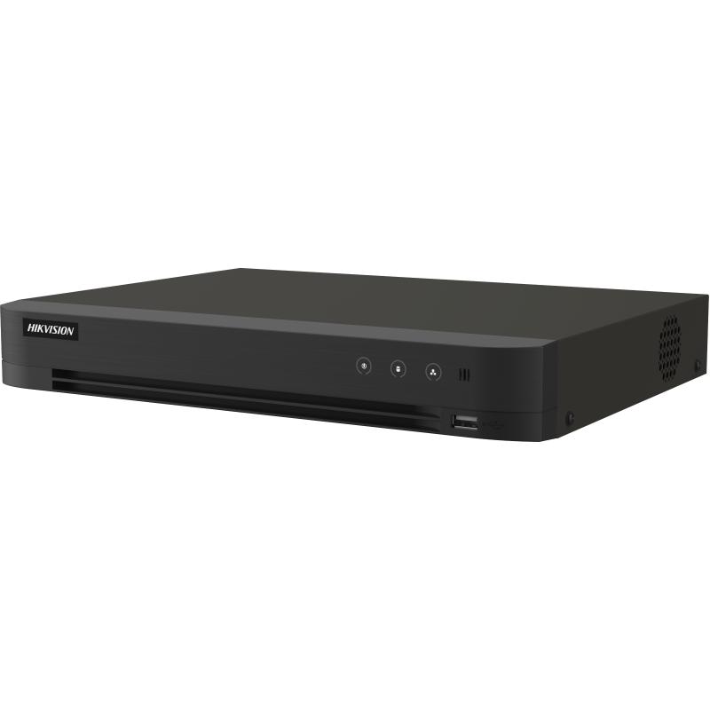 جهاز تسجيل فيديو رقمي (DVR) من هيكفيجن، 4 قنوات، بدقة 4K، وحدة واحدة، ترميز H.265، بتقنية AcuSense